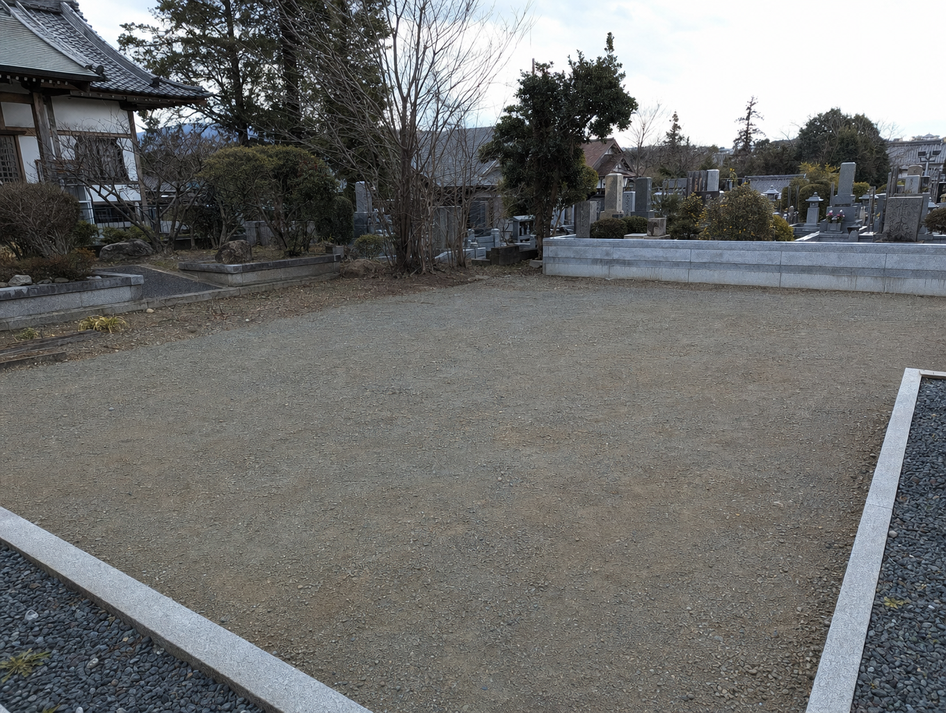墓じまい施工後、更地に整地した区画（イメージ）
