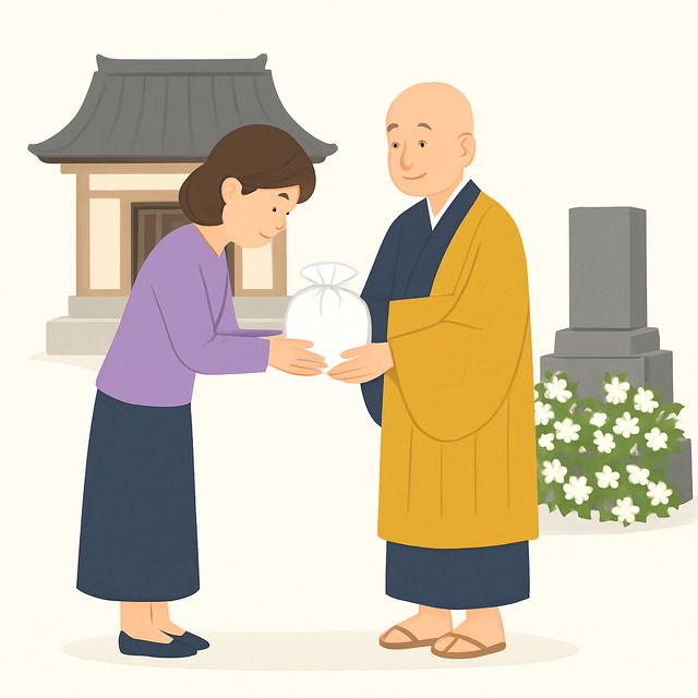 お寺に関する墓じまいの後悔のイラスト