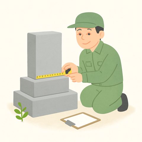 墓石の撤去・ご遺骨の取り出しのイラスト