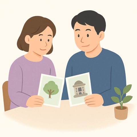 親族の合意を得るのイラスト
